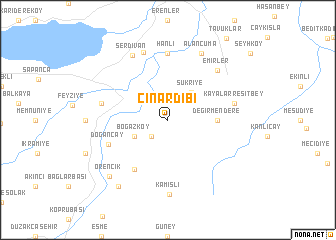 map of Çınardibi