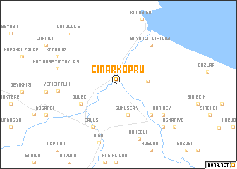 map of Çınarköprü