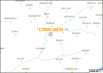 map of Çınarlıdere