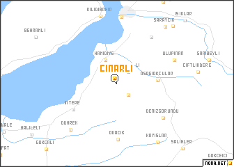 map of Çınarlı