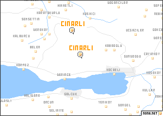 map of Çınarlı