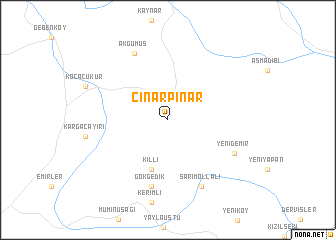 map of Çınarpınar
