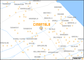 map of Çinartala