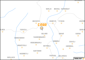 map of Çınar