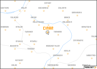map of Çınar