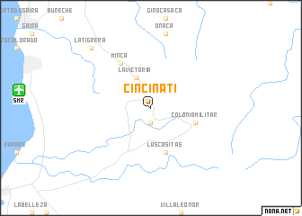 map of Cincinati