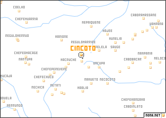 map of Cincoto