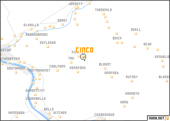 map of Cinco