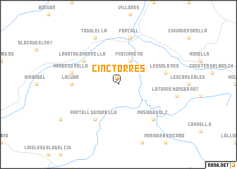 map of Cinctorres
