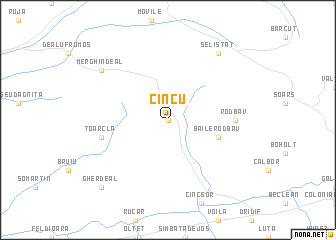 map of Cincu