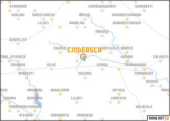 map of Cîndeasca