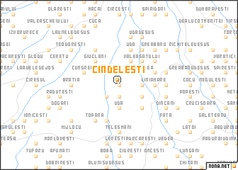 map of Cîndeleşti