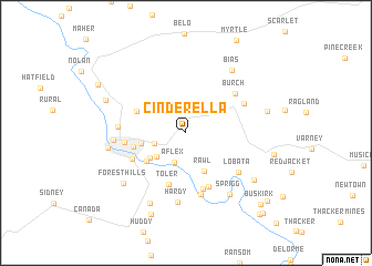 map of Cinderella