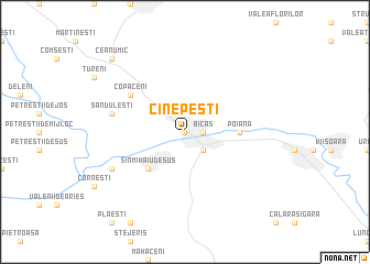 map of Cînepeşti