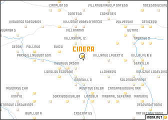 map of Ciñera