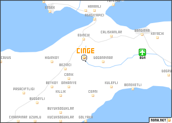 map of Çinge