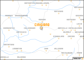 map of Cinigiano