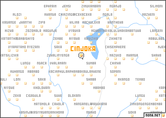 map of Cinjoka