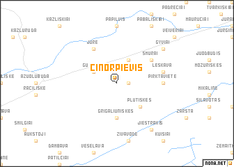 map of Cinorpievis