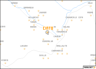 map of Cinto