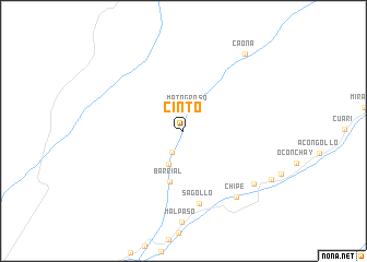 map of Cinto