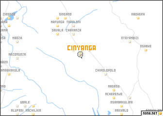 map of Cinyanga