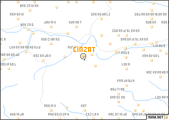 map of Činžat