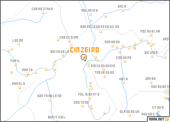 map of Cinzeiro