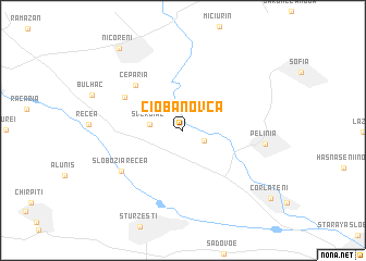 map of Ciobanovca