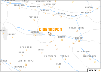 map of Ciobanovca