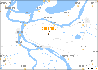 map of Ciobanu