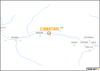 map of Ciobotani