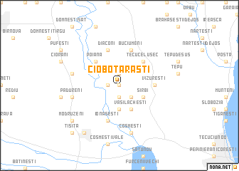 map of Ciobotărăşti