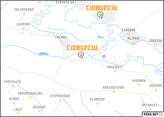 map of Cioburciu