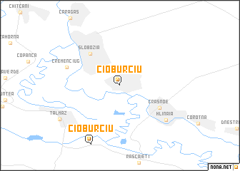 map of Cioburciu