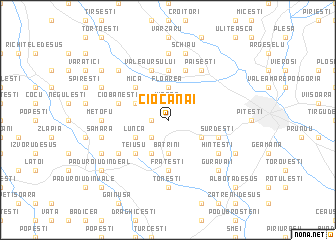 map of Ciocănăi