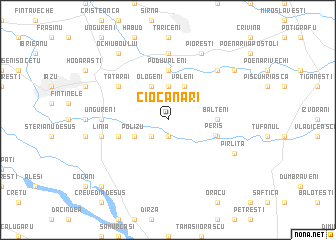 map of Ciocănari