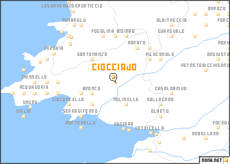 map of Ciocciajo