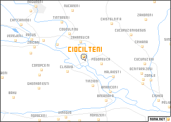 map of Ciocîlteni