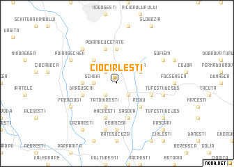 map of Ciocîrleşti