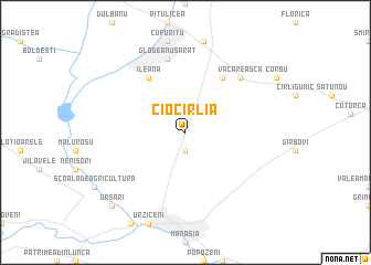 map of Ciocîrlia