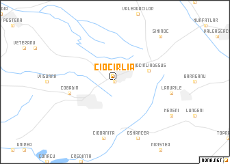 map of Ciocîrlia