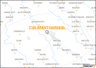 map of Ciolăneştii din Deal