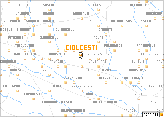 map of Ciolceşti