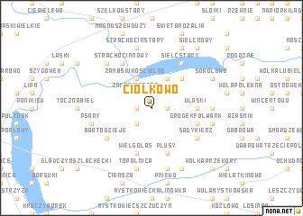 map of Ciołkowo