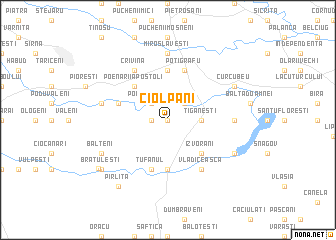 map of Ciolpani