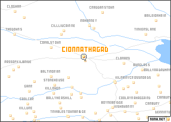 map of Cionn Átha Gad