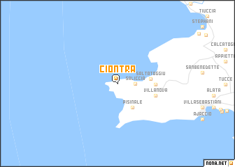 map of Ciontra