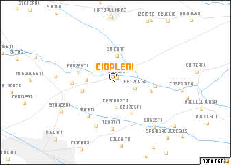 map of Ciopleni