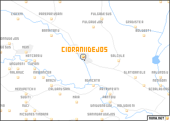 map of Cioranii de Jos